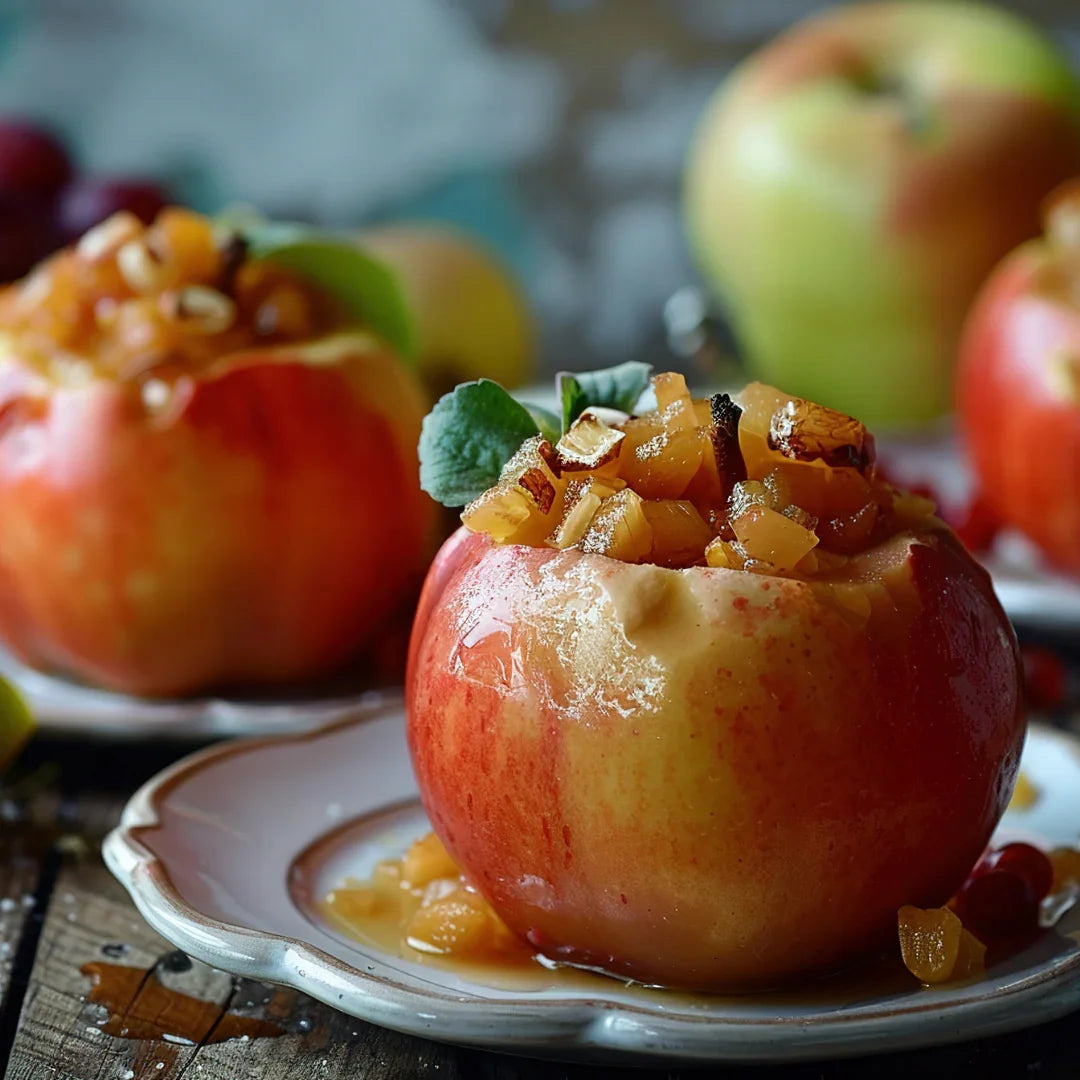 Manzanas Asadas con Quinoa Dulce