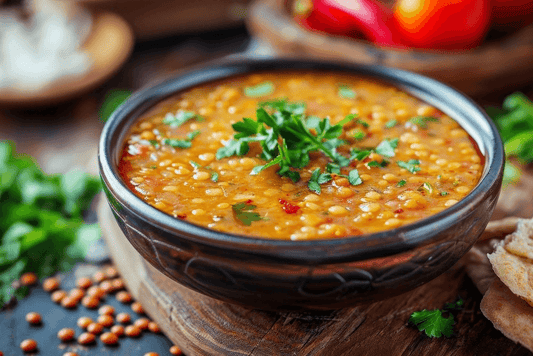 Curry de lentejas y verduras