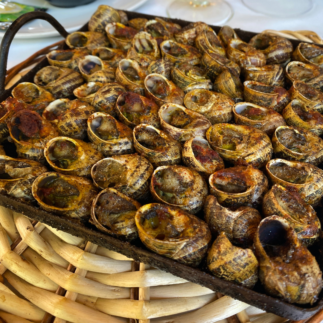 especias caracoles grano