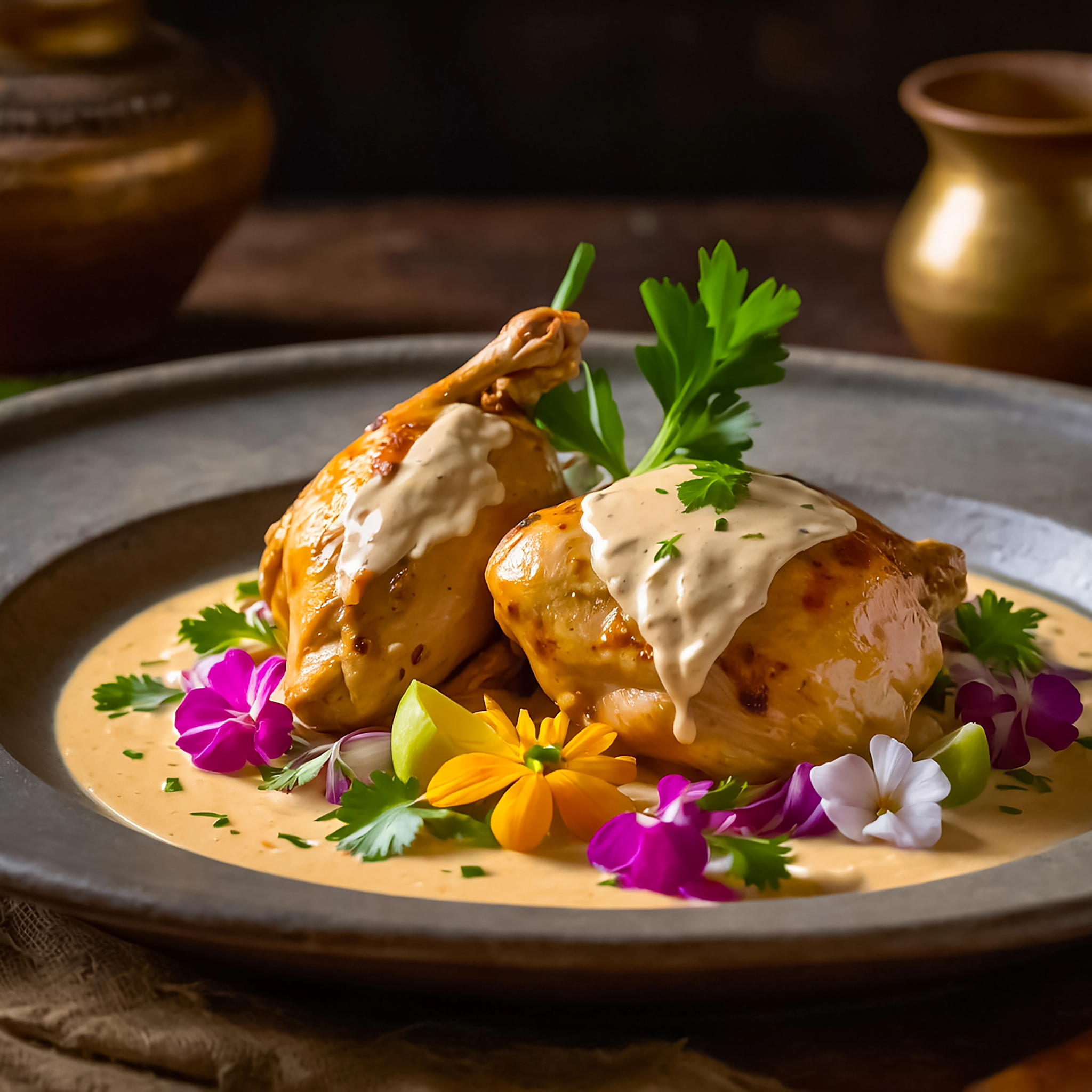 pollo a la crema