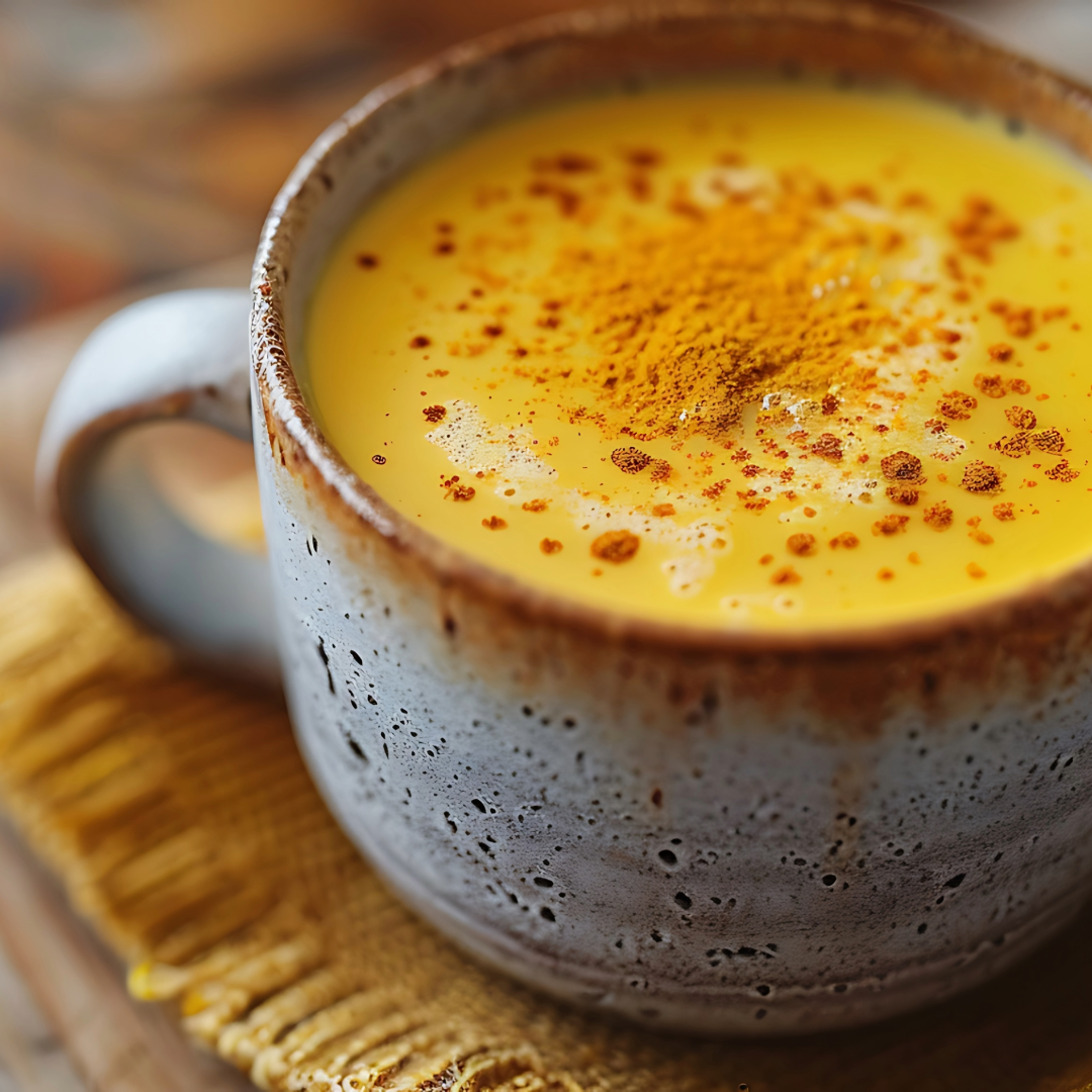 curcuma latte muestra
