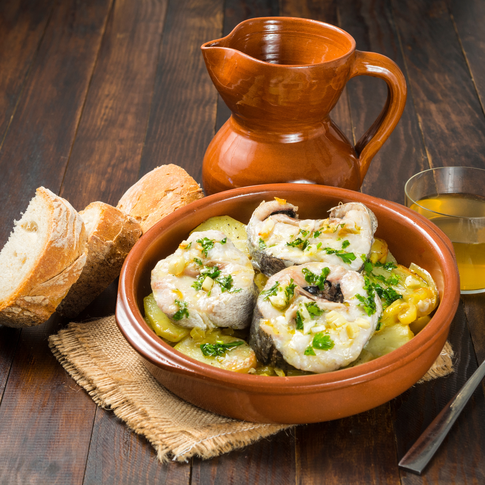 Merluza al horno